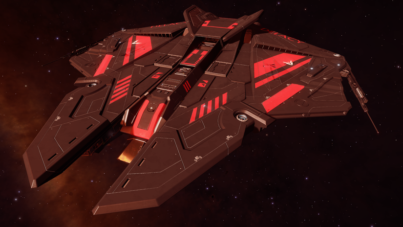 A detailed shot of the Krait Phantom from overhead.