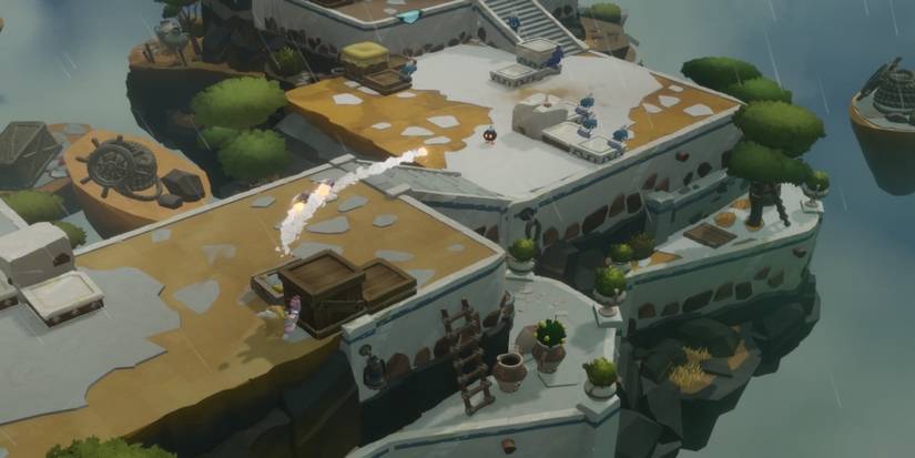 Fighting a battle in Mario + Rabbids Sparks of Hope