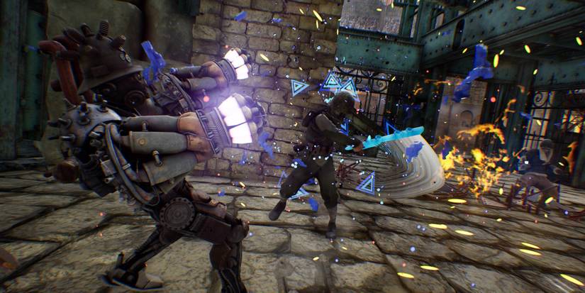 Slashing an enemy in Deathverse: Let it Die