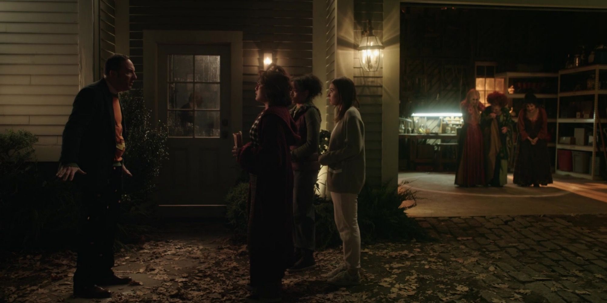 A scene featuring characters in Hocus Pocus 2