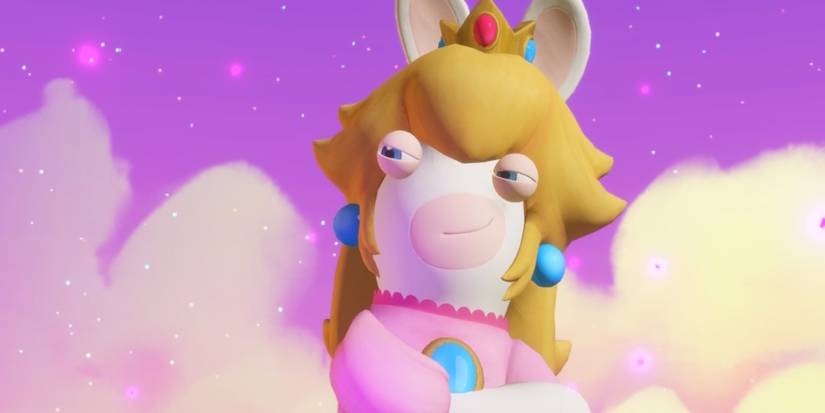 Rabbid Peach in Mario + Rabbids Sparks of Hope