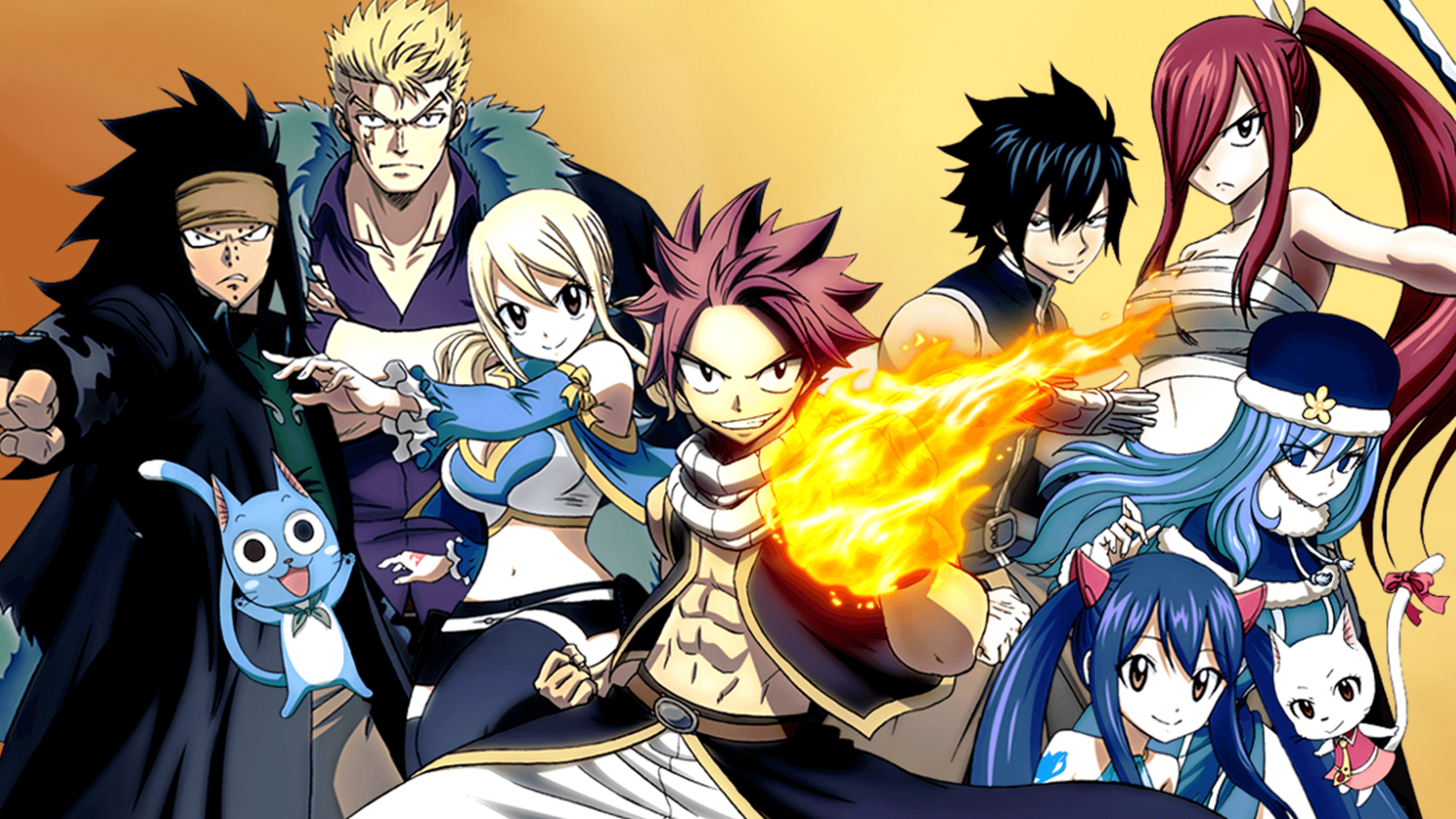 Main Characters of the anime Fairy Tail