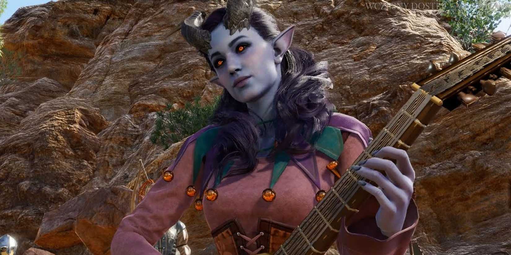 A Bard with an instrument