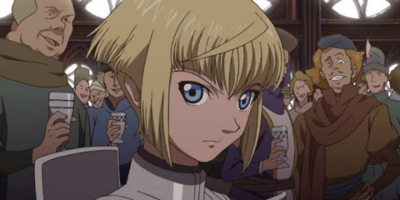 A cutscene featuring characters in Jeanne d’Arc