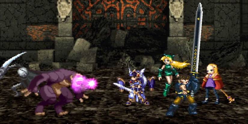 A party preparing for combat