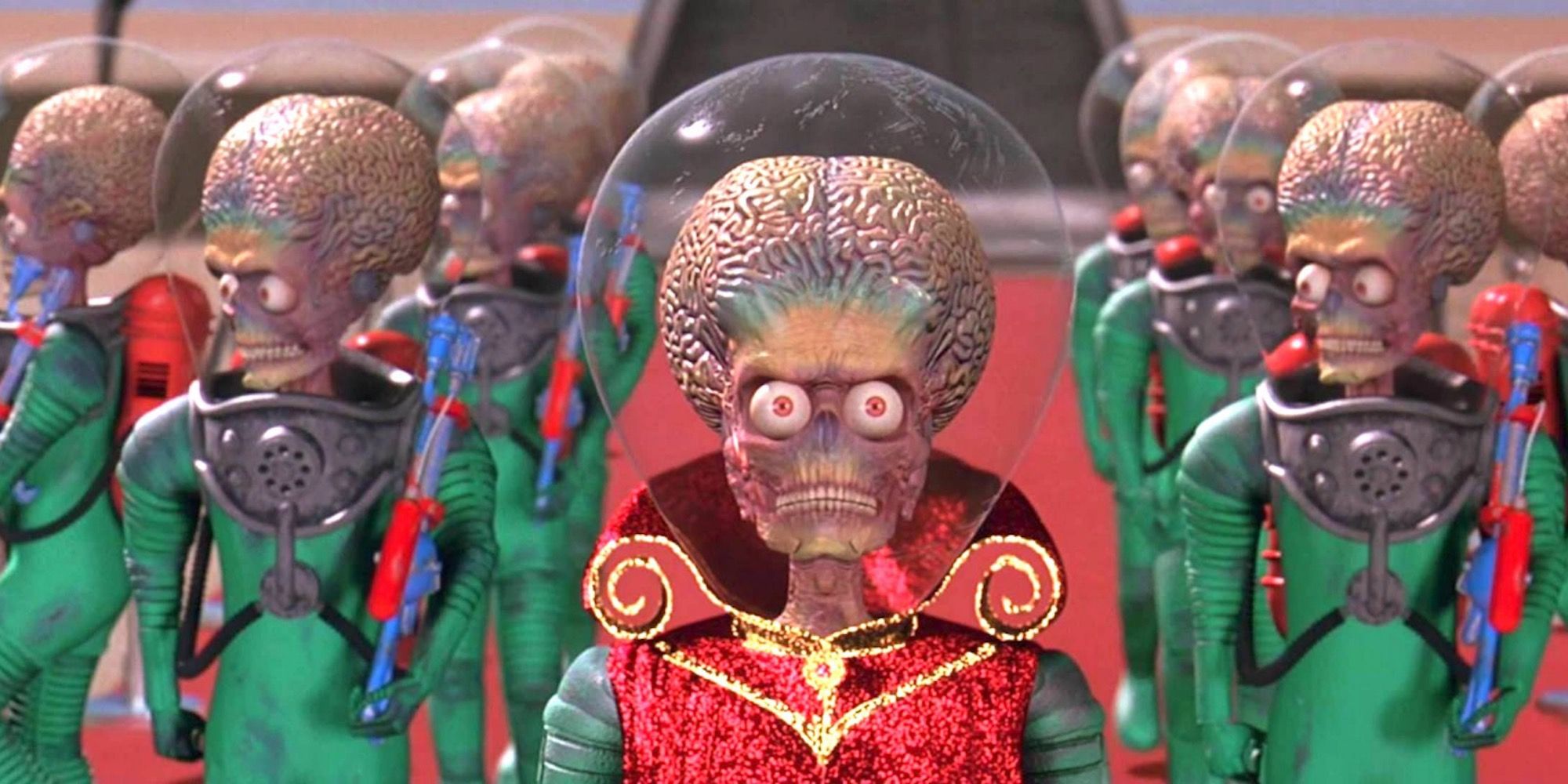 A scene featuring characters in Mars Attacks