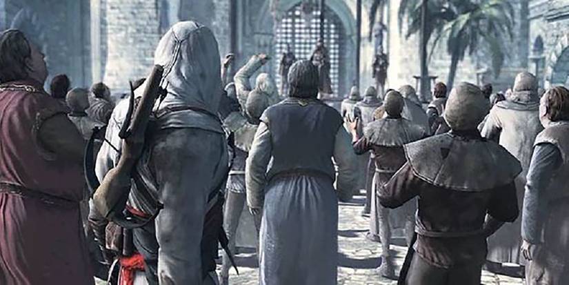 Altair With A Crossbow In Assassin's Creed