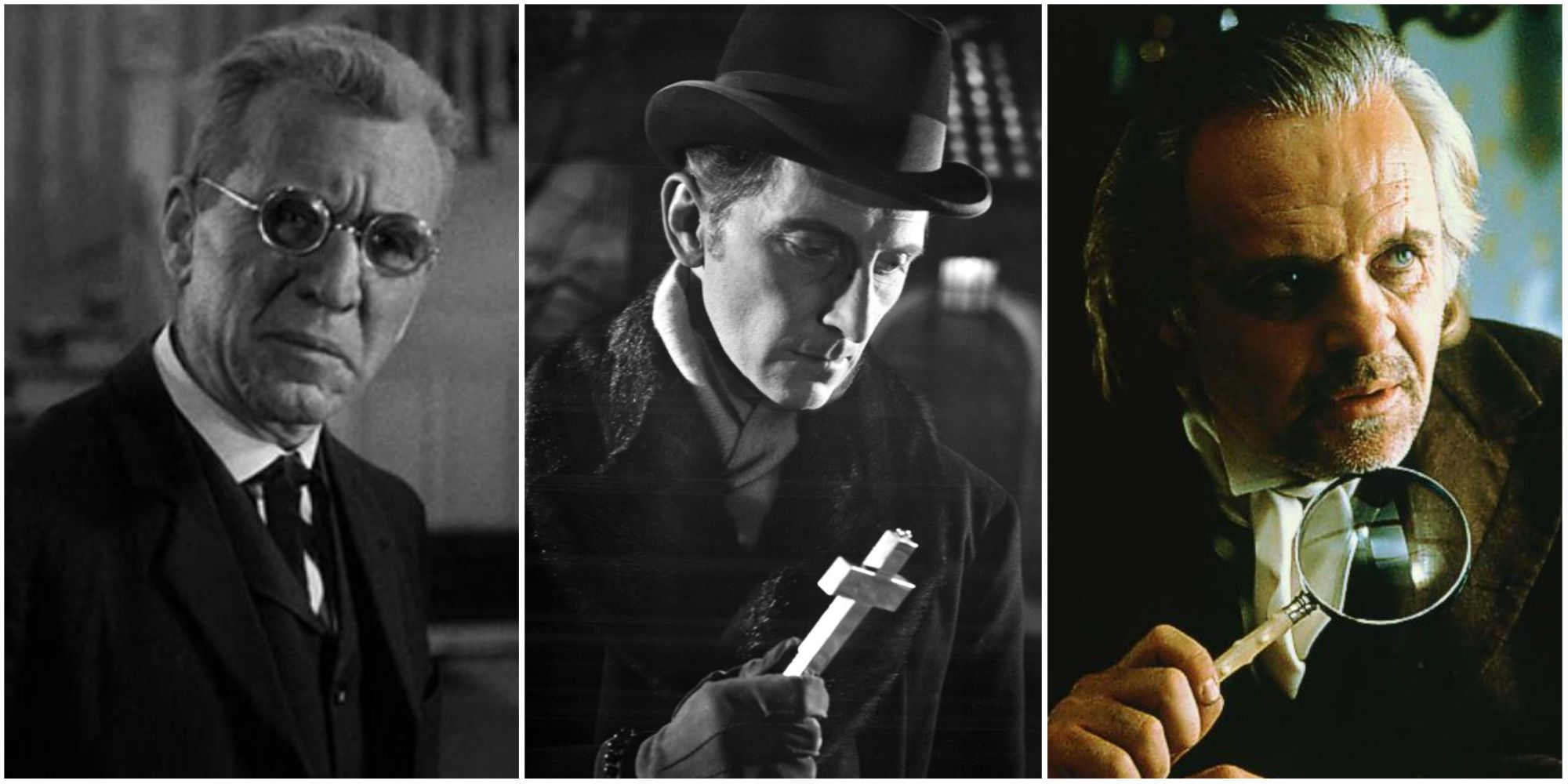 Abraham Van Helsing in Dracula 1931, 1958, and 1992