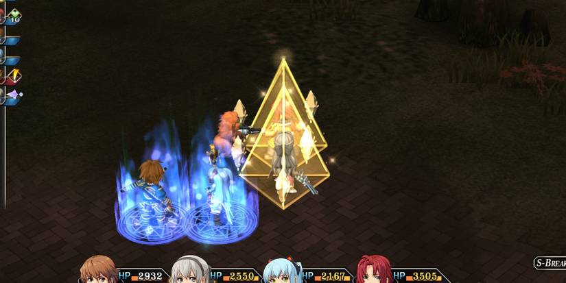 Elie casting Adamantine Guard on herself and Randy