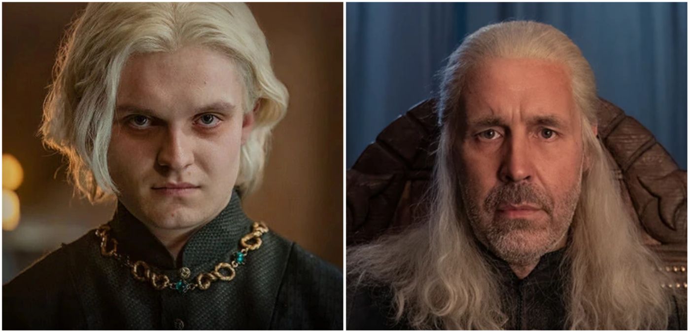 Aegon and Viserys Targaryen from House of the Dragon.