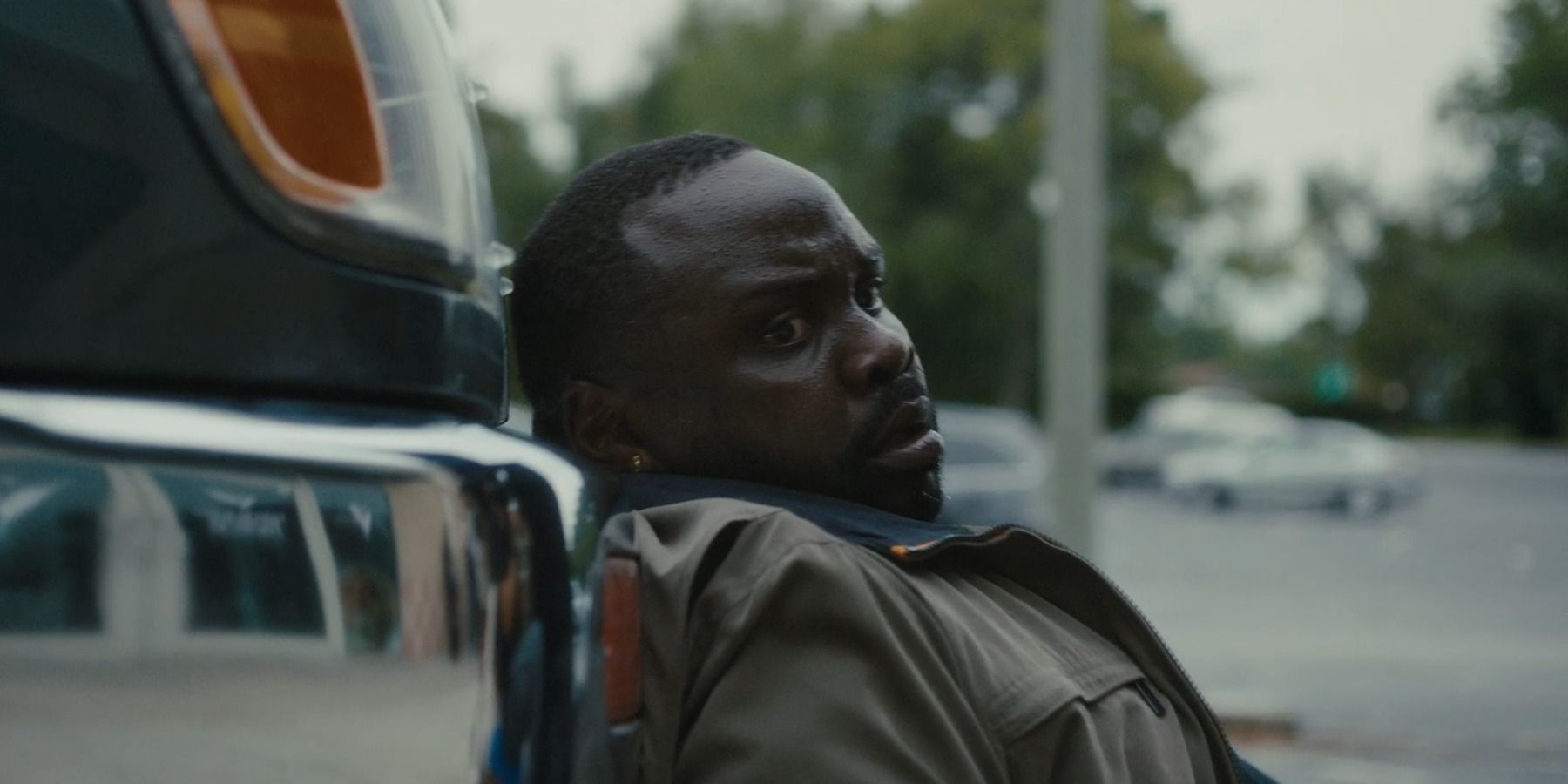 Brian Tyree Henry as Al Paper boi scared in Atlanta