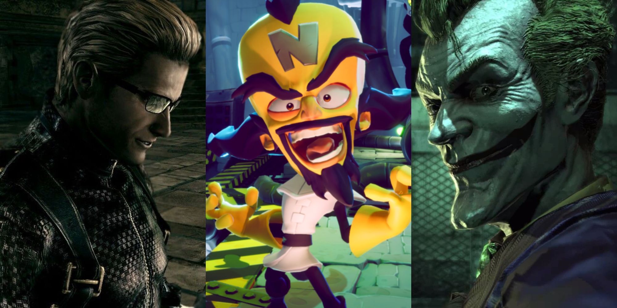 Albert Wesker Dr Neo Cortex Joker Split Featured Image