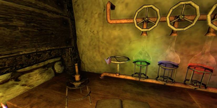 Player tries different ingredients to create acids