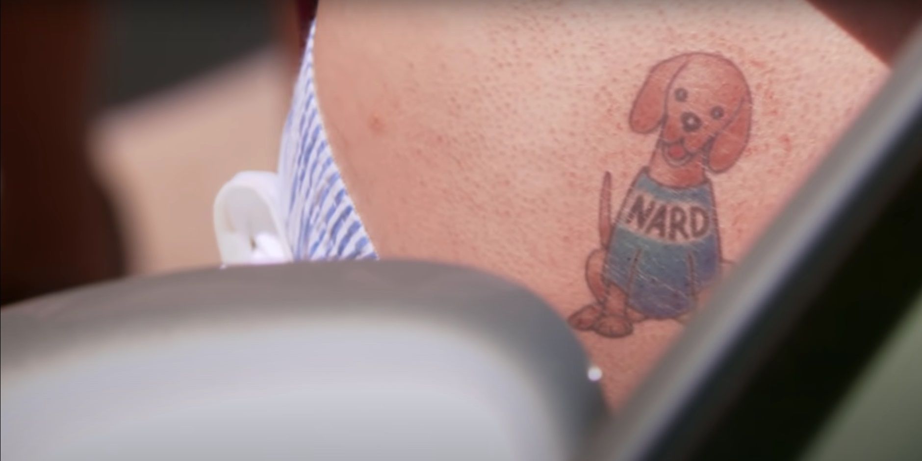 Andy's Nard-Dog tattoo in The Office