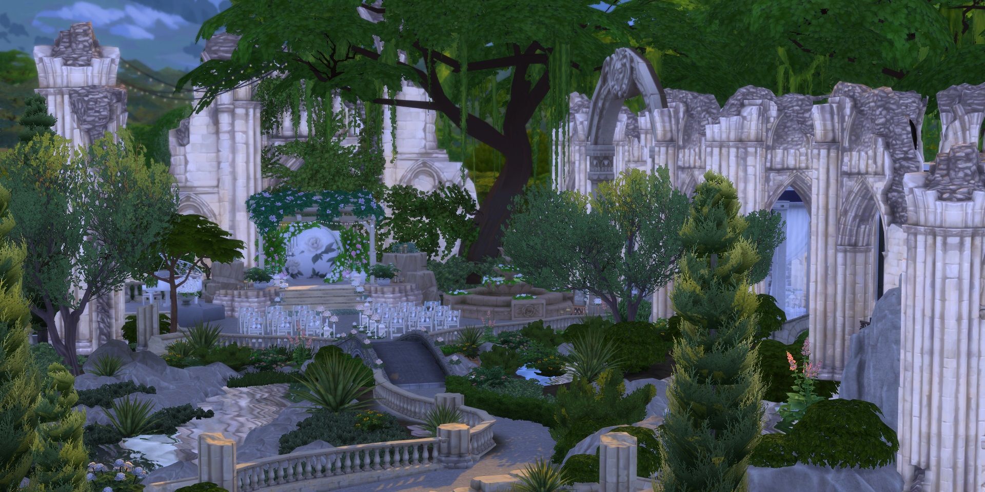 Antique Wedding Venue by PrincessMabelles on The Sims 4