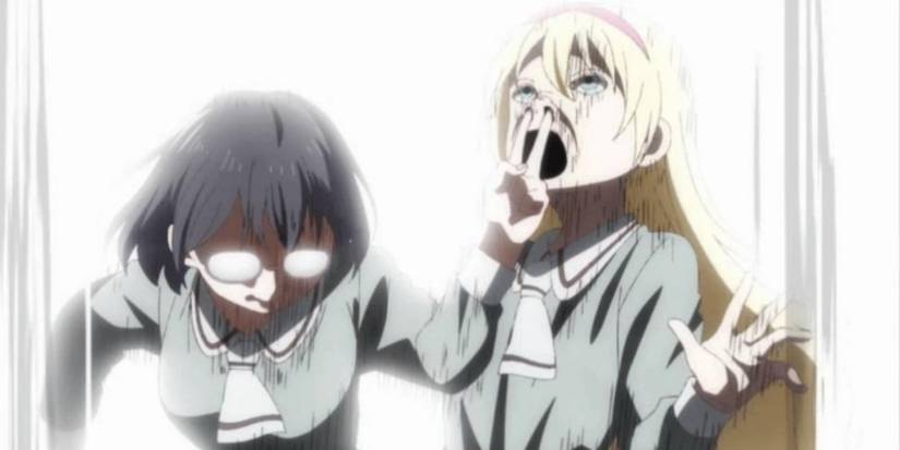 Kasumi and Olivia in Asobi Asobase Workshop of Fun