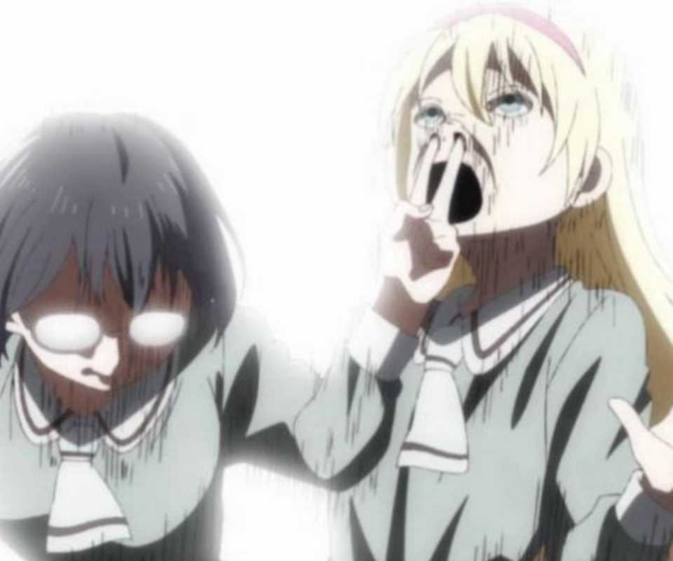 Kasumi and Olivia in Asobi Asobase Workshop of Fun