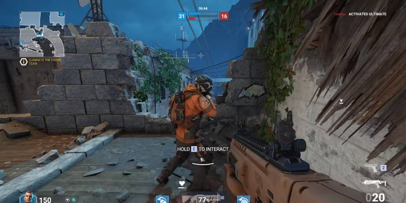 An ally standing under a zipline