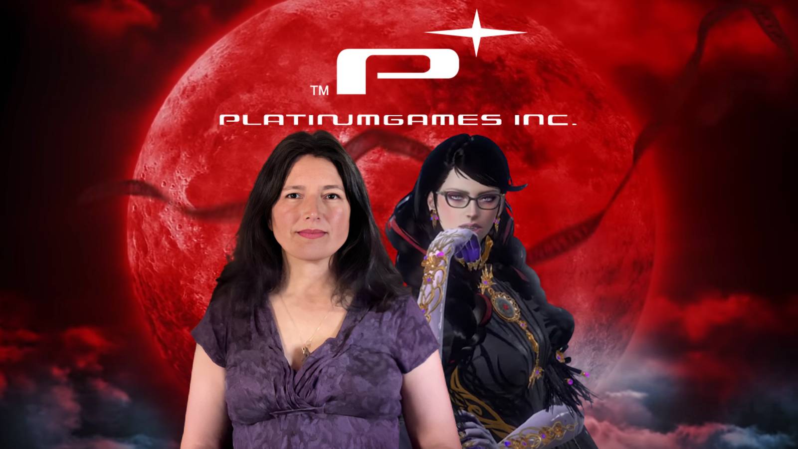 Hellena Taylor alongside Bayonetta, a role she formerly voiced with allegations against series developer Platinum Games.