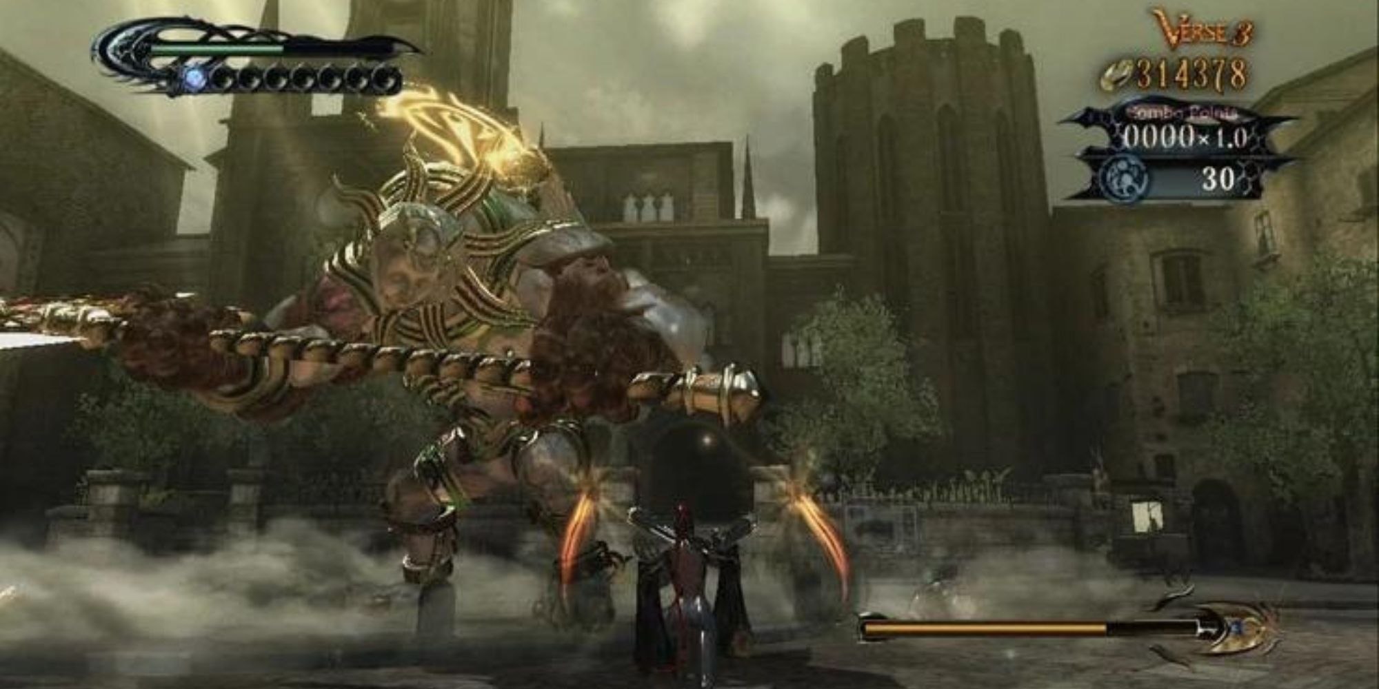 The Beloved angel foe in Bayonetta attacking the player