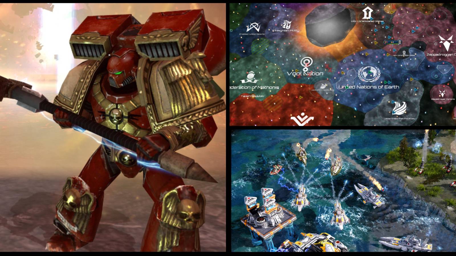 Warhammer 4000 Command and Conquer and Stellaris Screenshots