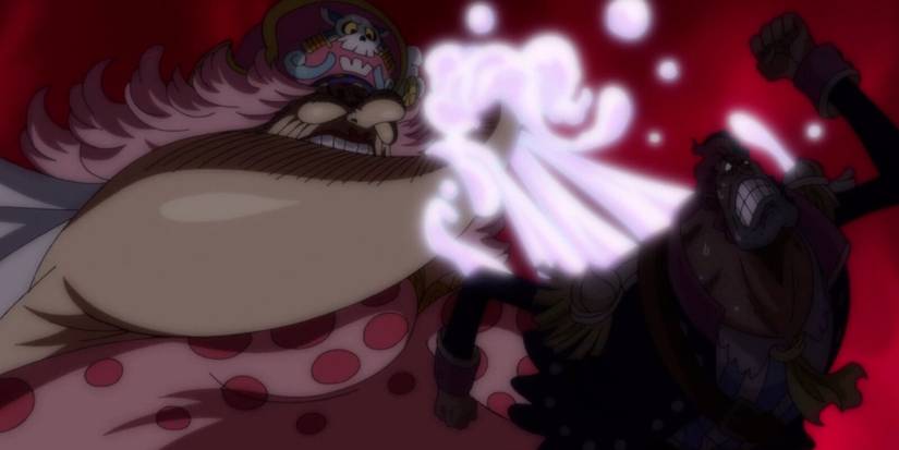 Big Mom using her devil fruit powers