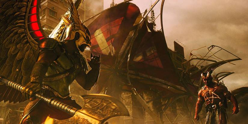 Black Adam reviews Dwayne Johnson Hawkman and Sabbac