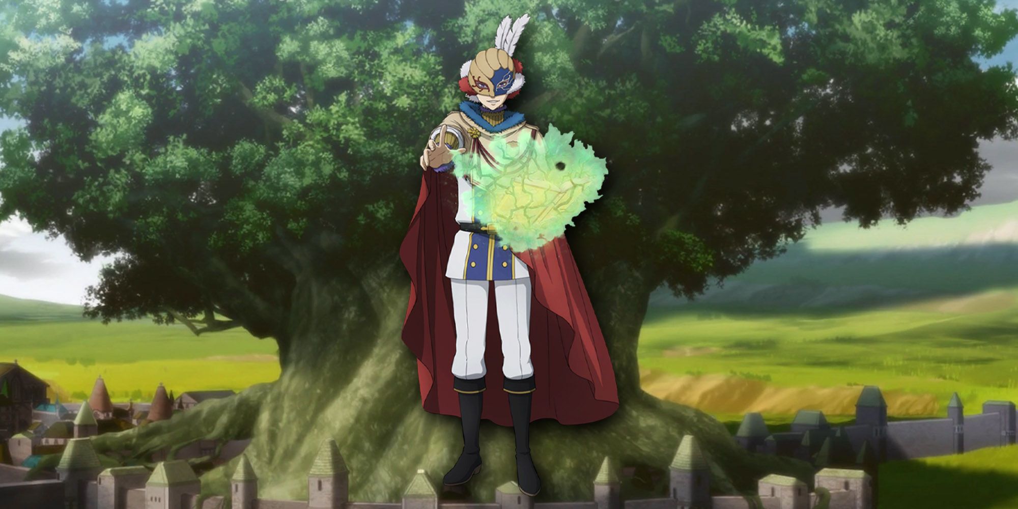 Black Clover - PNG Of William Over One Of The World Trees He Magically Summoned