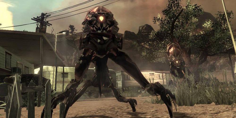 A giant, insectoid alien in the foreground and another one in the background (right). Image source: as.com