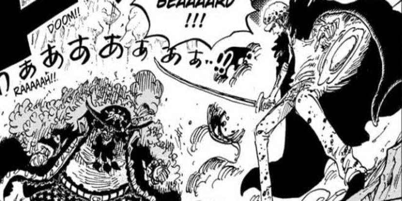 Blackbeard vs Law One piece 1065