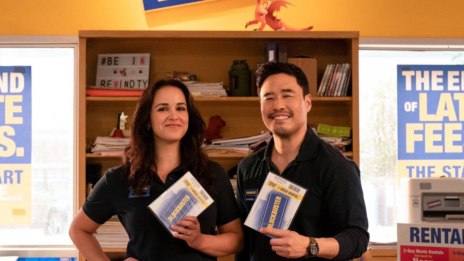 Blockbuster Randall Park and Melissa Fumero