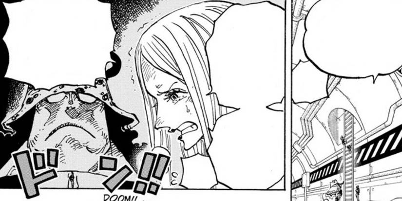 Bonney talking about her father Bartholomew Kuma 1098