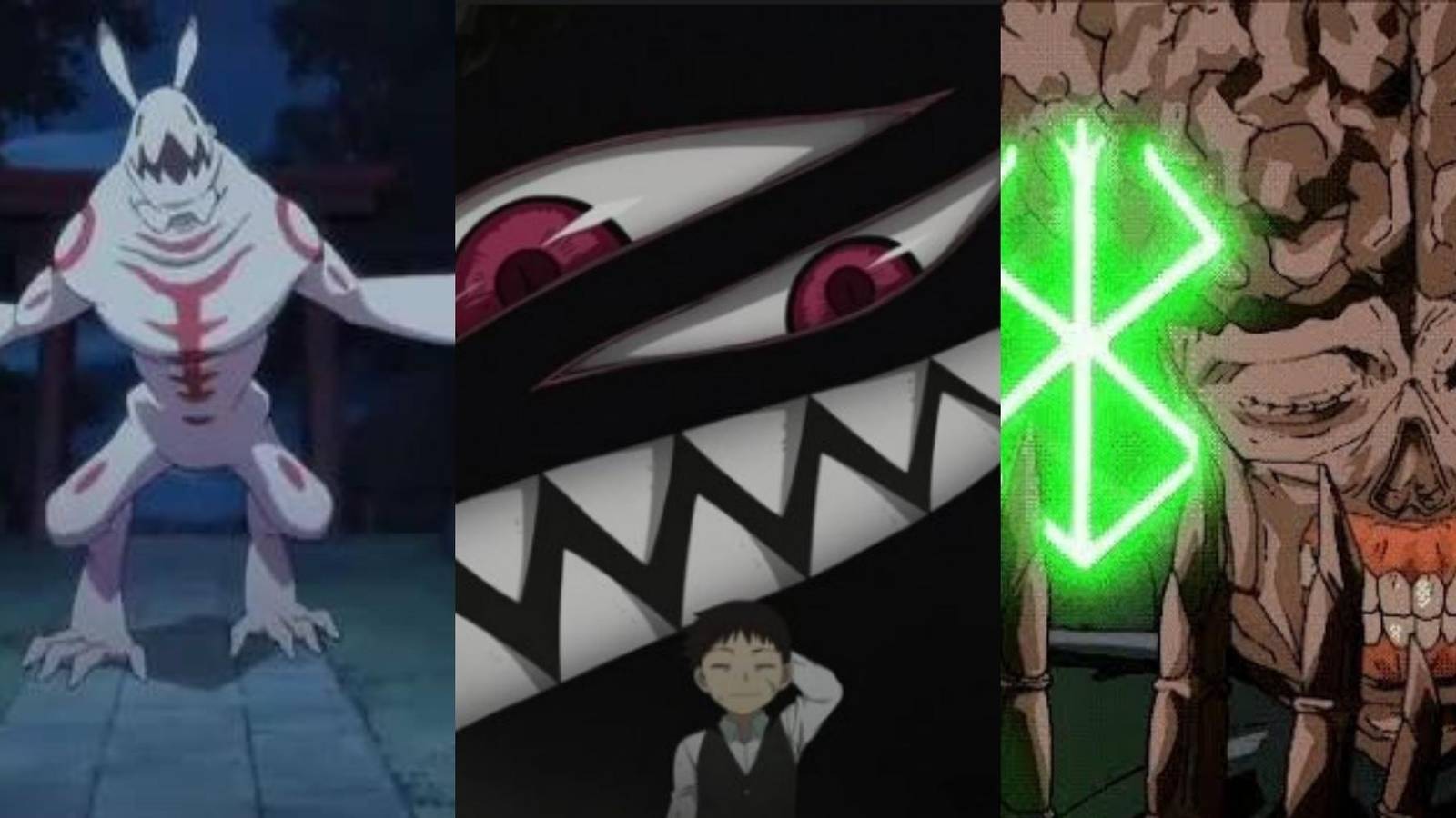 Bunny Elder Bairns in Blood-C, Pride in Fullmetal Alchemist Brotherhood, Void The God Hand in Berserk