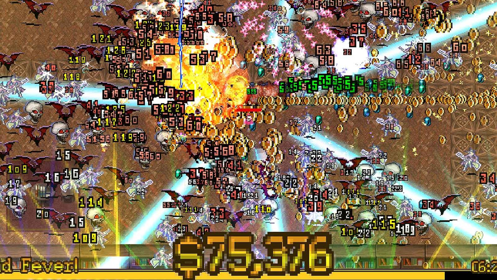 Earning gold during Gold Fever in Vampire Survivors