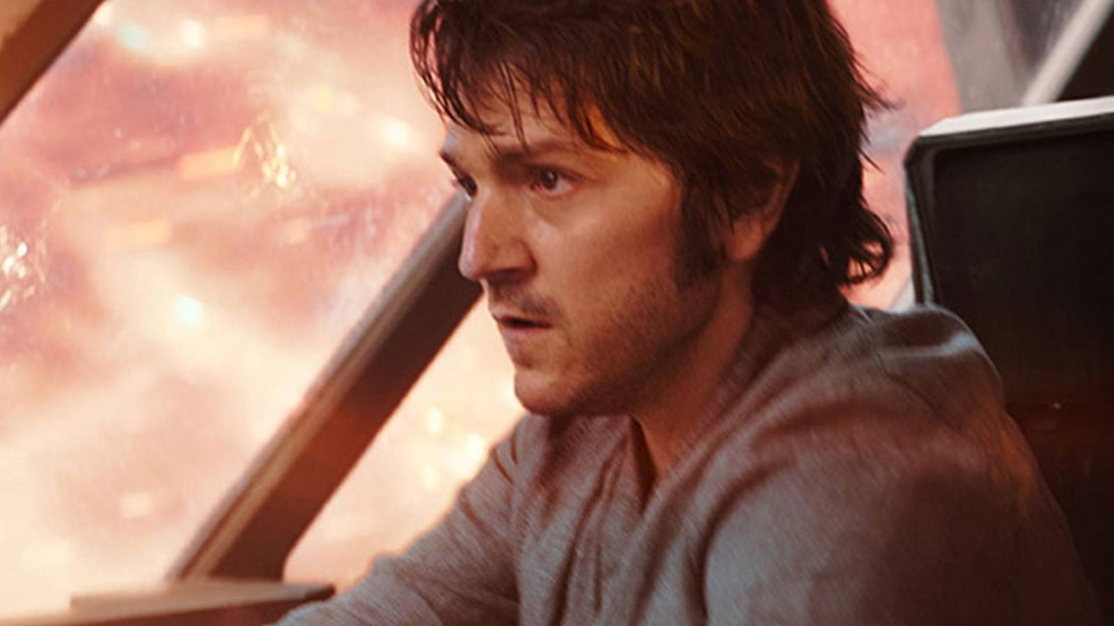 Cassian piloting a ship in Andor episode 6