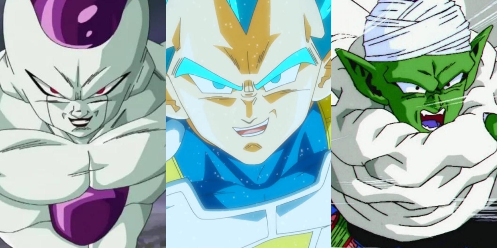 Cell, Vegeta, and Piccolo in Dragon Ball