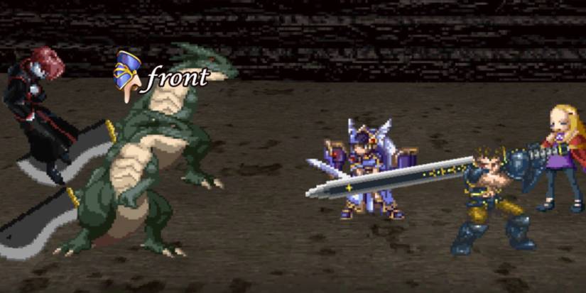 Characters preparing to fight a Dragon