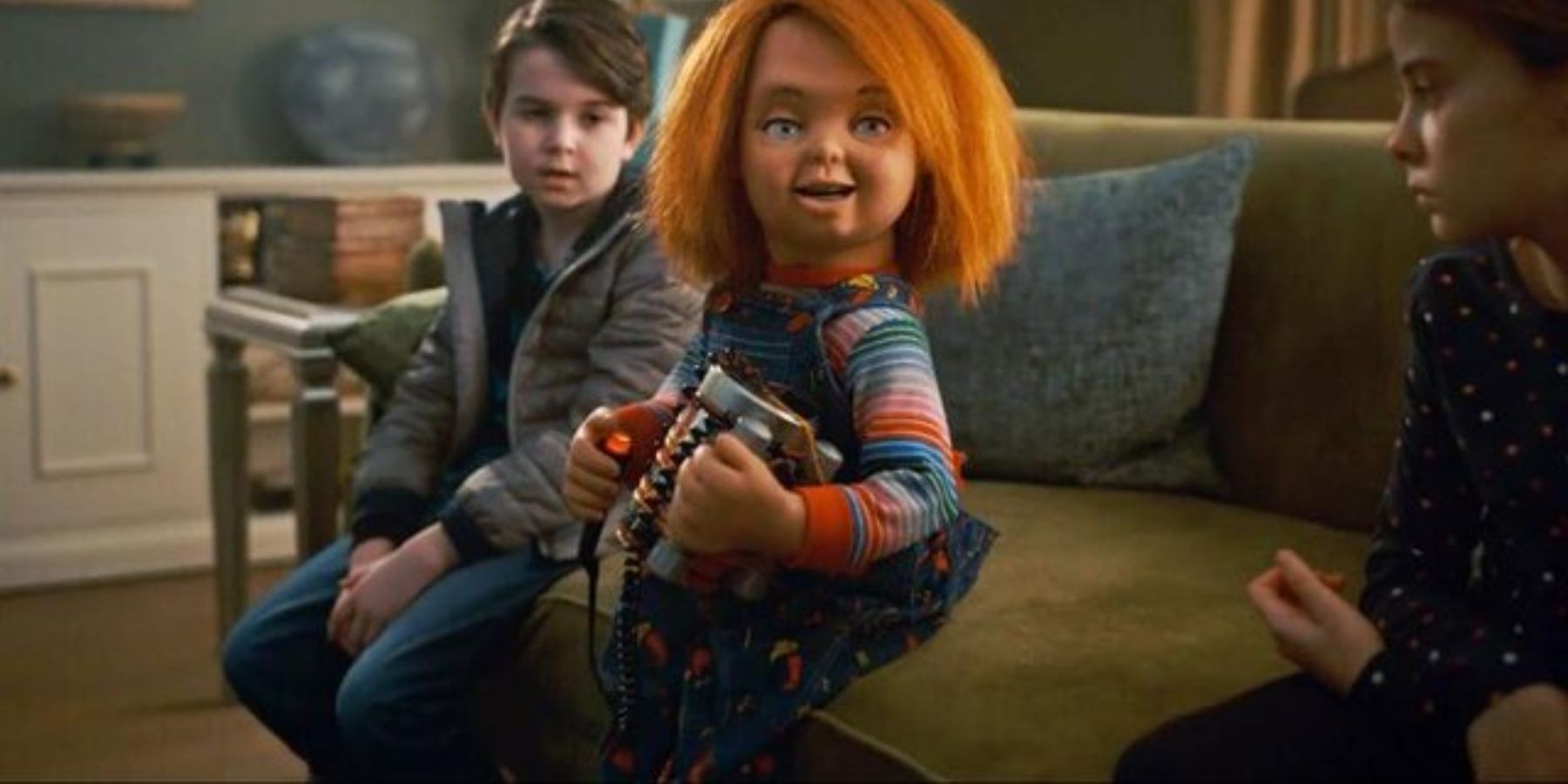 Gary, Chucky and Caroline in Chucky TV Show