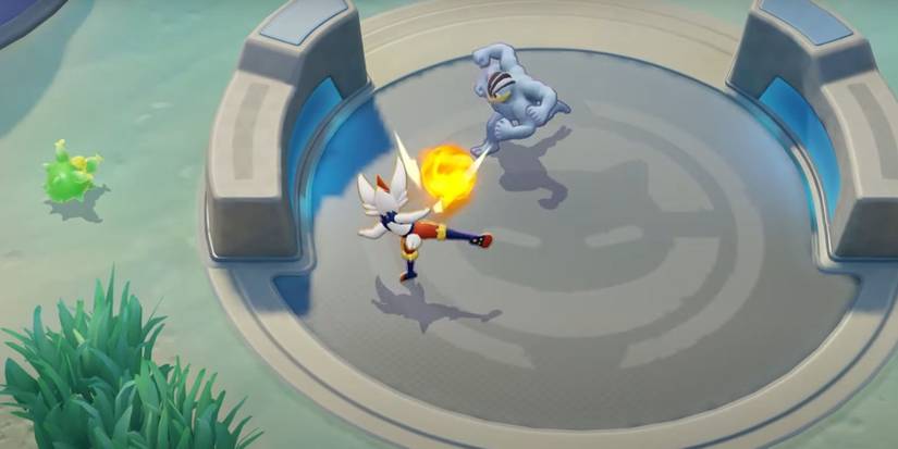 Cinderace engaging in mid-combat