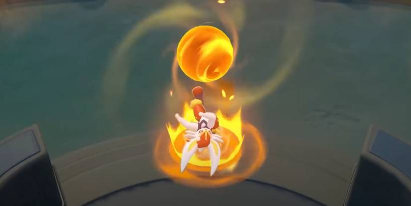 Cinderace preparing its Unite attack