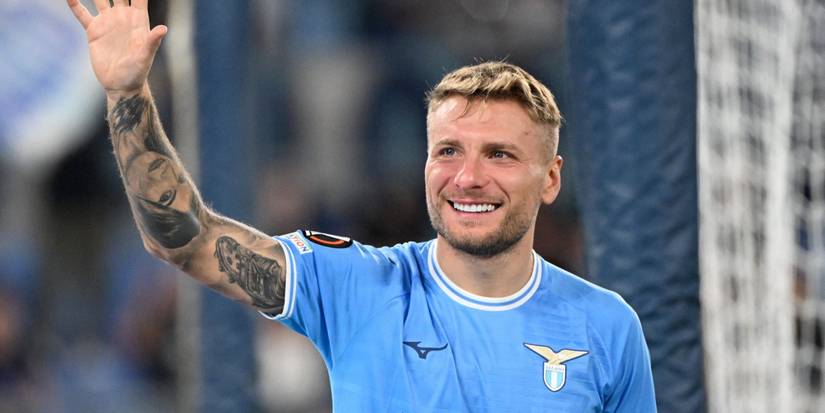 Ciro Immobile playing for Lazio