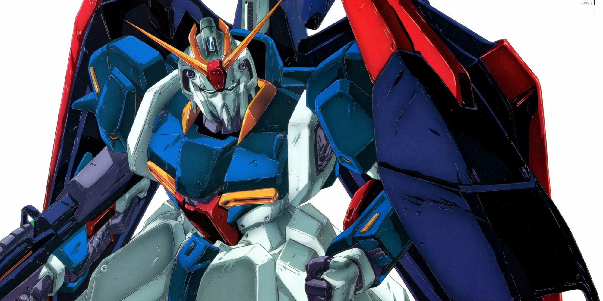 Close Up Official Art Of Gundam Zeta From Mobile Suit Zeta Gundam