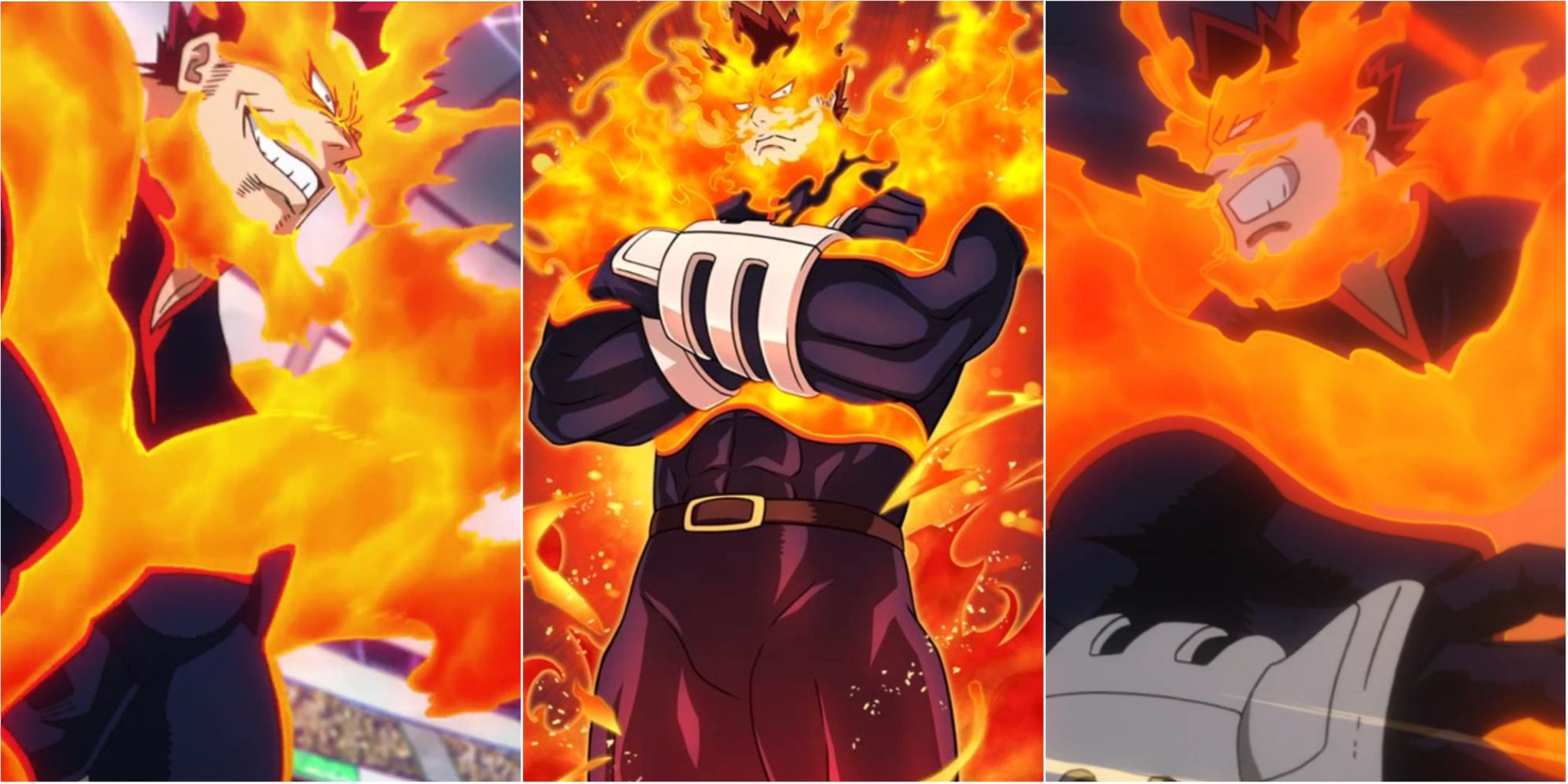 Endeavor Power Shot - anime characters with fire powers - Image
