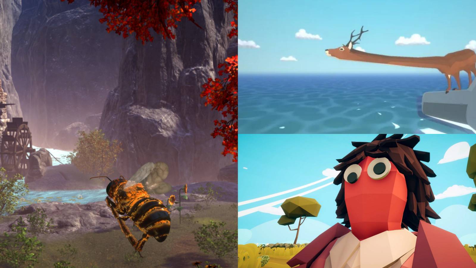 Bee Simulator, DEEEER Simulator, TABS