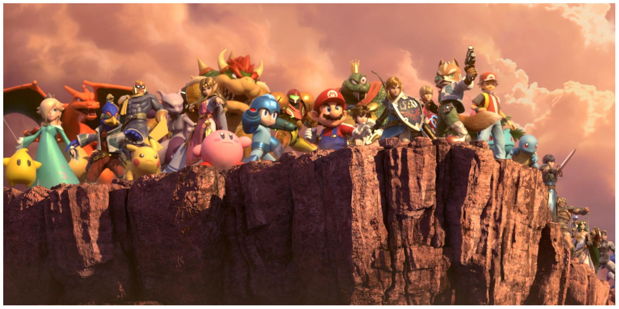 Super Smash Ultimate characters.