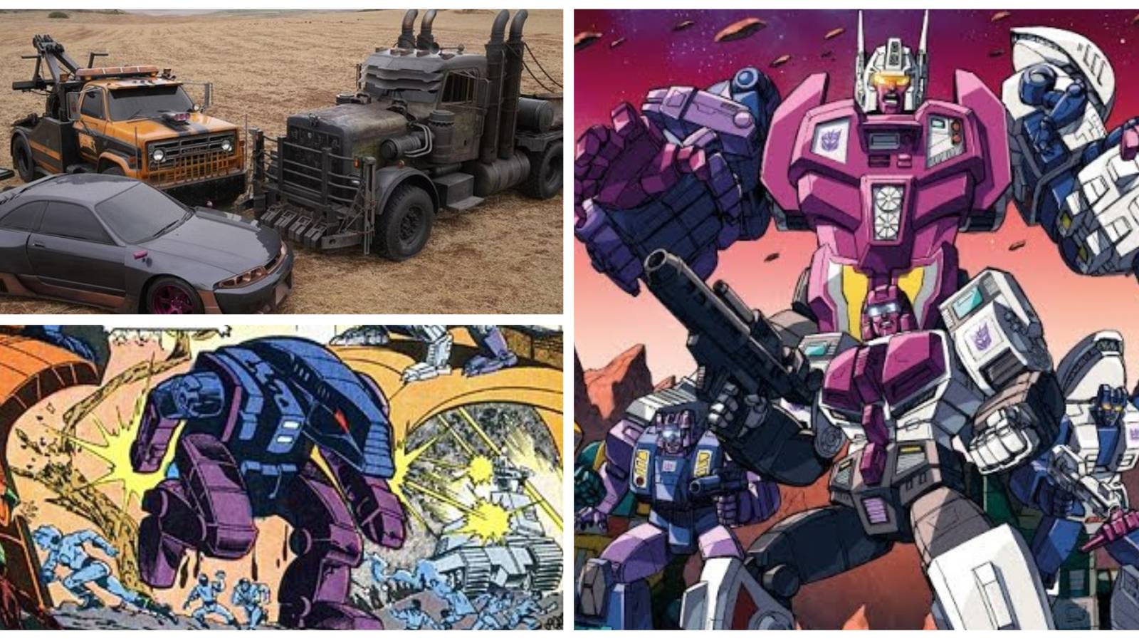 terrorcons from transformers rise of the beasts and terrorcons from comics