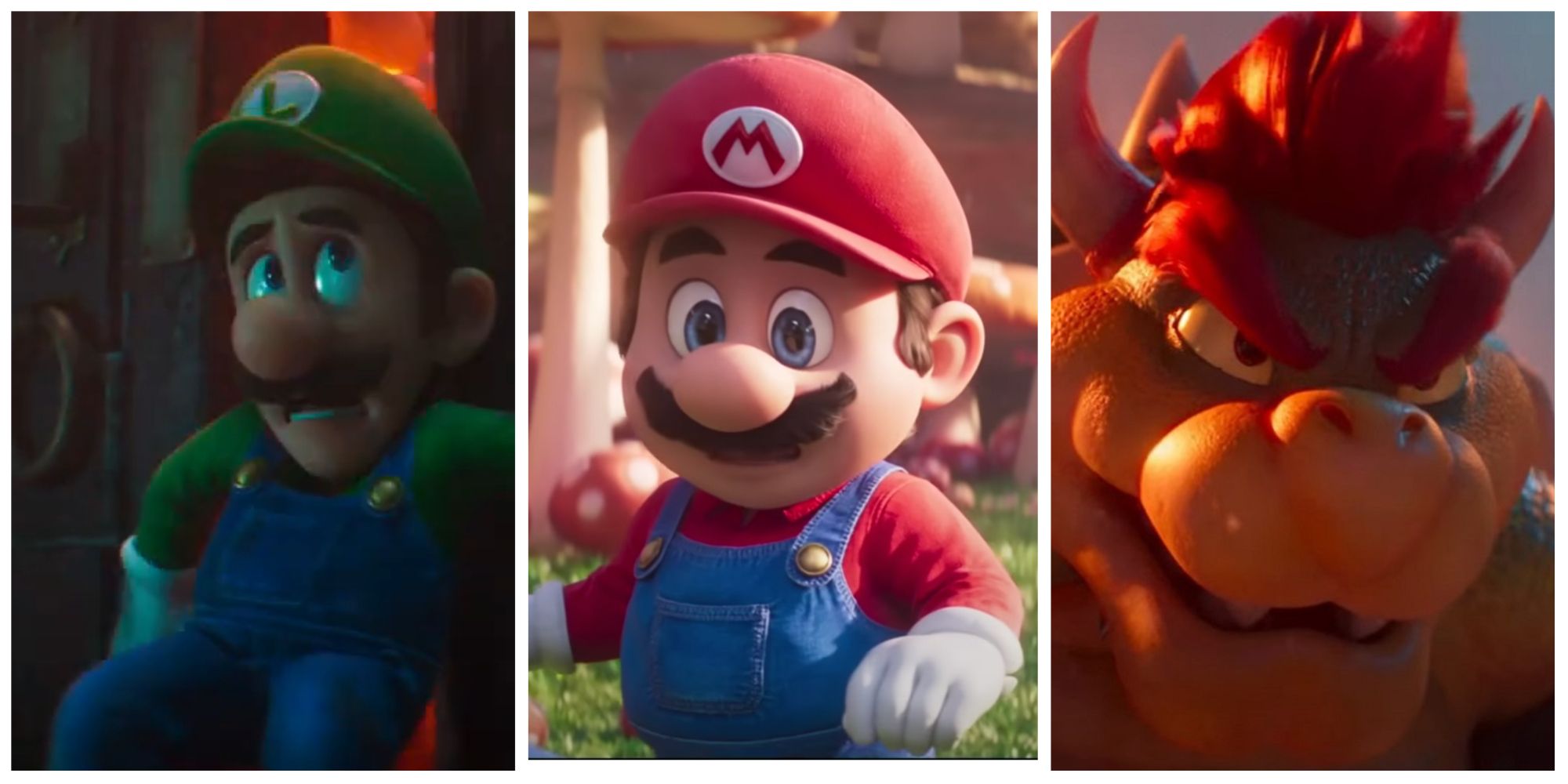 luigi, mario and bowser from the super mario bros movie