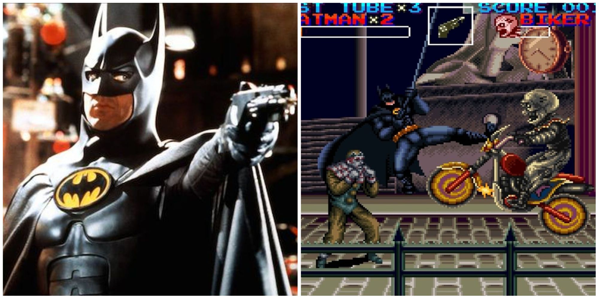 Batman From Batman Returns & Batman Returns SNES Gameplay