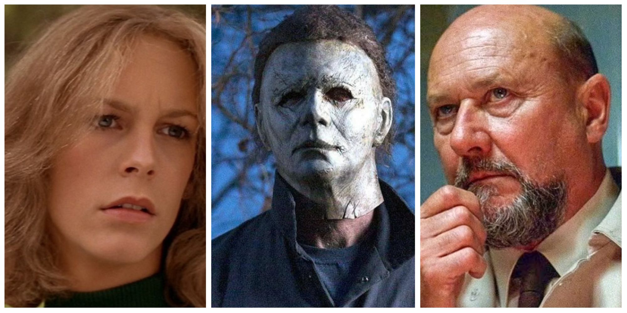 laurie strode, michael myers and dr loomis