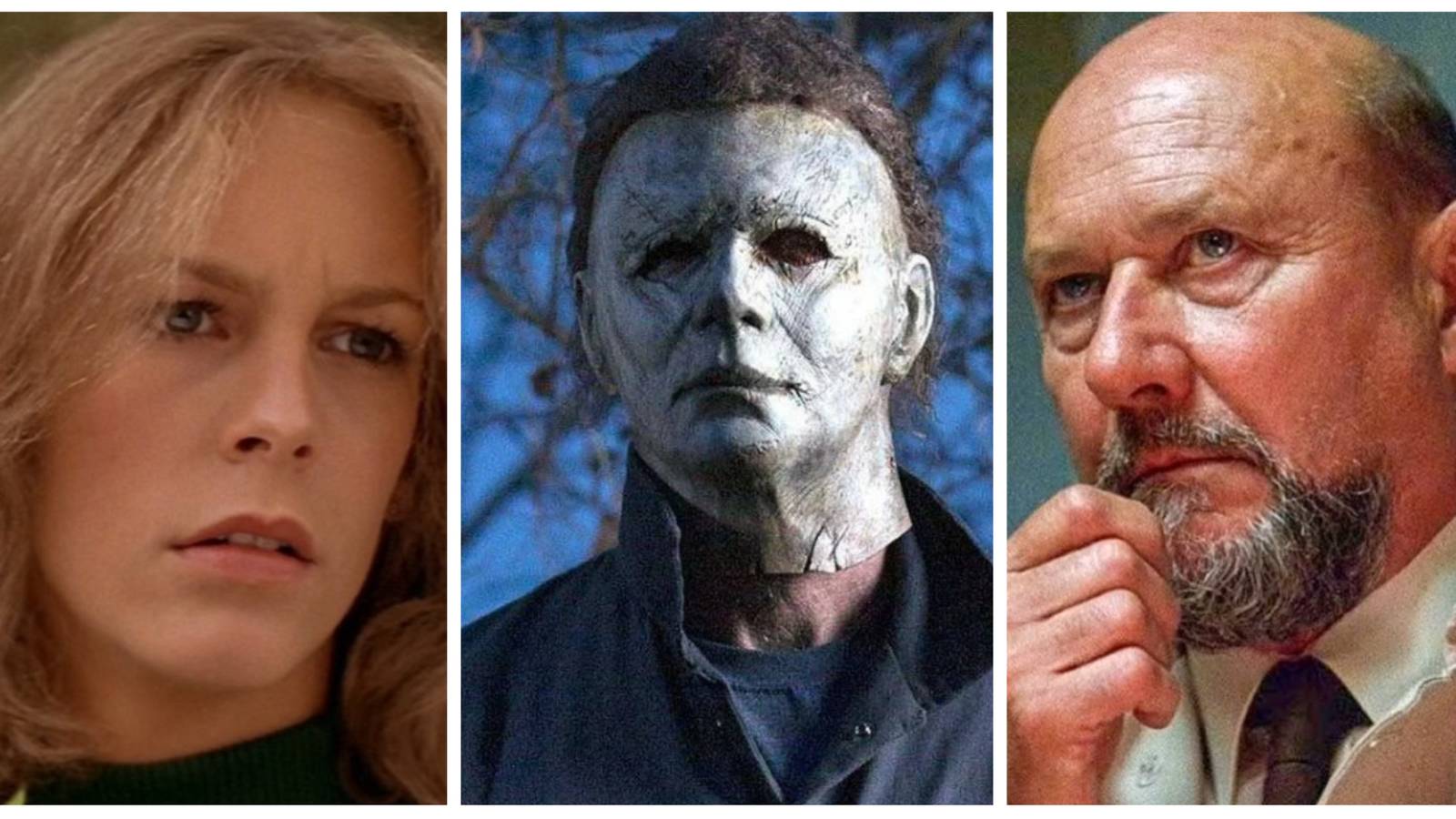 laurie strode, michael myers and dr loomis